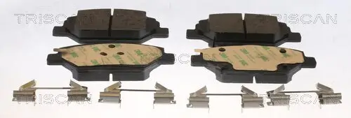 Bremsbelagsatz, Scheibenbremse Vorderachse TRISCAN 8110 24060 Bild Bremsbelagsatz, Scheibenbremse Vorderachse TRISCAN 8110 24060