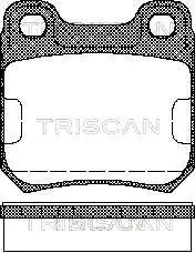 Bremsbelagsatz, Scheibenbremse Hinterachse TRISCAN 8110 24865 Bild Bremsbelagsatz, Scheibenbremse Hinterachse TRISCAN 8110 24865