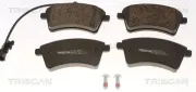 Bremsbelagsatz, Scheibenbremse TRISCAN 8110 25043