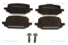 Bremsbelagsatz, Scheibenbremse TRISCAN 8110 25058