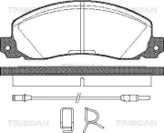 Bremsbelagsatz, Scheibenbremse TRISCAN 8110 25846