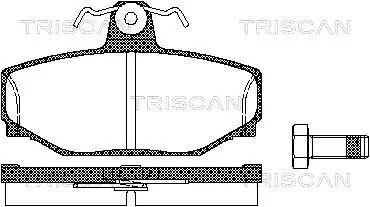 Bremsbelagsatz, Scheibenbremse TRISCAN 8110 27919 Bild Bremsbelagsatz, Scheibenbremse TRISCAN 8110 27919