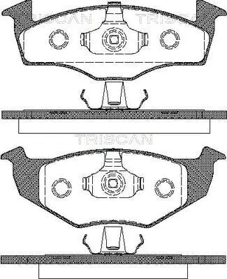 Bremsbelagsatz, Scheibenbremse Vorderachse TRISCAN 8110 29017