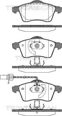 Bremsbelagsatz, Scheibenbremse TRISCAN 8110 29025