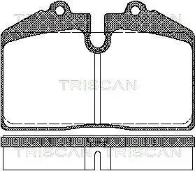 Bremsbelagsatz, Scheibenbremse TRISCAN 8110 29155