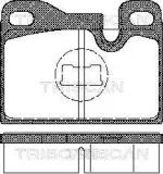 Bremsbelagsatz, Scheibenbremse Hinterachse TRISCAN 8110 29158