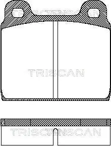 Bremsbelagsatz, Scheibenbremse TRISCAN 8110 29211 Bild Bremsbelagsatz, Scheibenbremse TRISCAN 8110 29211