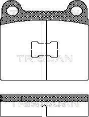 Bremsbelagsatz, Scheibenbremse TRISCAN 8110 29214