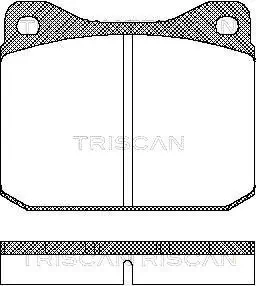 Bremsbelagsatz, Scheibenbremse TRISCAN 8110 29788 Bild Bremsbelagsatz, Scheibenbremse TRISCAN 8110 29788