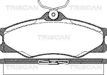 Bremsbelagsatz, Scheibenbremse TRISCAN 8110 29845