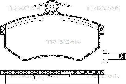 Bremsbelagsatz, Scheibenbremse TRISCAN 8110 29934