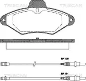 Bremsbelagsatz, Scheibenbremse TRISCAN 8110 38156