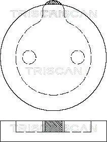 Bremsbelagsatz, Scheibenbremse TRISCAN 8110 38786