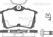 Bremsbelagsatz, Scheibenbremse Hinterachse TRISCAN 8110 40006