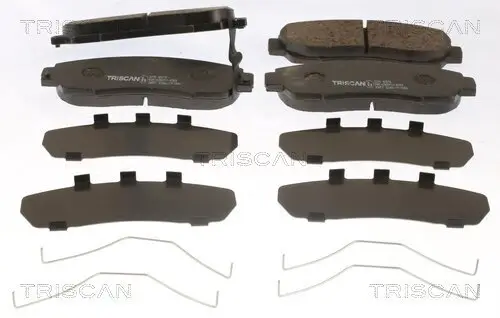 Bremsbelagsatz, Scheibenbremse Vorderachse TRISCAN 8110 40070 Bild Bremsbelagsatz, Scheibenbremse Vorderachse TRISCAN 8110 40070