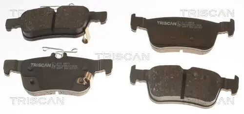 Bremsbelagsatz, Scheibenbremse Hinterachse TRISCAN 8110 40073
