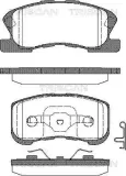 Bremsbelagsatz, Scheibenbremse TRISCAN 8110 41002