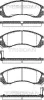Bremsbelagsatz, Scheibenbremse TRISCAN 8110 42002