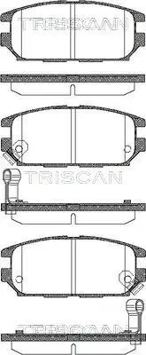 Bremsbelagsatz, Scheibenbremse Hinterachse TRISCAN 8110 42014
