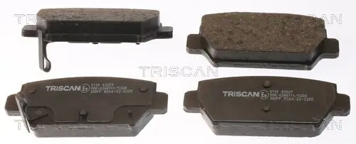 Bremsbelagsatz, Scheibenbremse Hinterachse TRISCAN 8110 42029