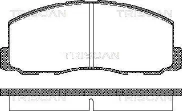 Bremsbelagsatz, Scheibenbremse TRISCAN 8110 42125