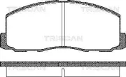 Bremsbelagsatz, Scheibenbremse TRISCAN 8110 42125