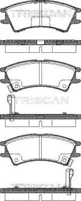 Bremsbelagsatz, Scheibenbremse TRISCAN 8110 43007