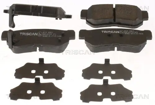 Bremsbelagsatz, Scheibenbremse TRISCAN 8110 43011