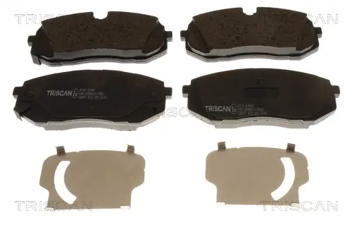 Bremsbelagsatz, Scheibenbremse Vorderachse TRISCAN 8110 43081