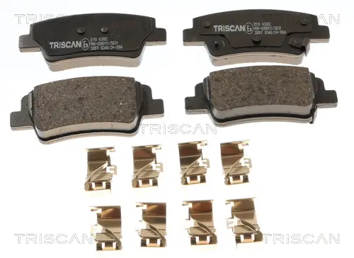 Bremsbelagsatz, Scheibenbremse Hinterachse TRISCAN 8110 43082 Bild Bremsbelagsatz, Scheibenbremse Hinterachse TRISCAN 8110 43082