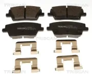 Bremsbelagsatz, Scheibenbremse Hinterachse Hinterachse TRISCAN 8110 43084