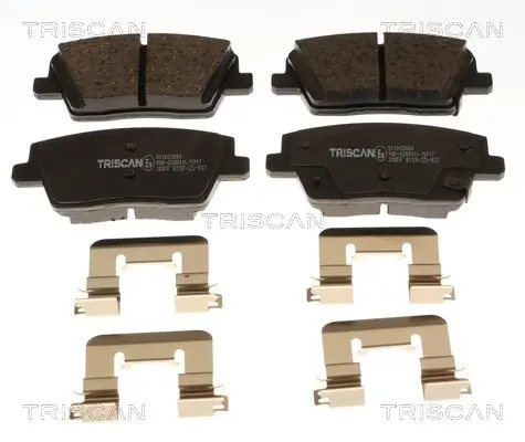 Bremsbelagsatz, Scheibenbremse Hinterachse Hinterachse TRISCAN 8110 43084 Bild Bremsbelagsatz, Scheibenbremse Hinterachse Hinterachse TRISCAN 8110 43084