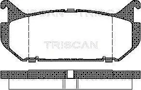 Bremsbelagsatz, Scheibenbremse TRISCAN 8110 50184