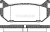 Bremsbelagsatz, Scheibenbremse TRISCAN 8110 50184