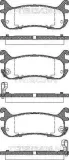 Bremsbelagsatz, Scheibenbremse Hinterachse TRISCAN 8110 50185