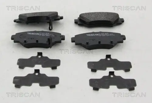 Bremsbelagsatz, Scheibenbremse Hinterachse TRISCAN 8110 50189 Bild Bremsbelagsatz, Scheibenbremse Hinterachse TRISCAN 8110 50189