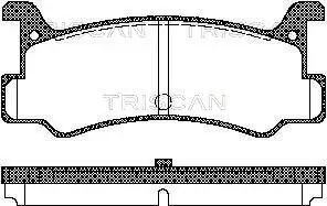 Bremsbelagsatz, Scheibenbremse TRISCAN 8110 50880