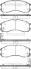 Bremsbelagsatz, Scheibenbremse TRISCAN 8110 50881