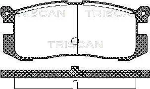 Bremsbelagsatz, Scheibenbremse TRISCAN 8110 50926