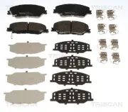 Bremsbelagsatz, Scheibenbremse Vorderachse Vorderachse TRISCAN 8110 60004