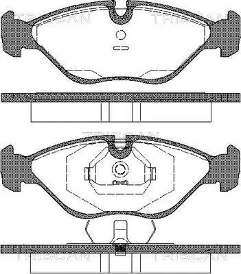 Bremsbelagsatz, Scheibenbremse Vorderachse TRISCAN 8110 65985 Bild Bremsbelagsatz, Scheibenbremse Vorderachse TRISCAN 8110 65985