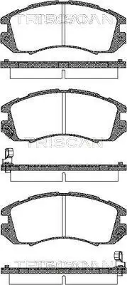 Bremsbelagsatz, Scheibenbremse Vorderachse TRISCAN 8110 68170 Bild Bremsbelagsatz, Scheibenbremse Vorderachse TRISCAN 8110 68170