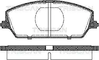 Bremsbelagsatz, Scheibenbremse TRISCAN 8110 69009
