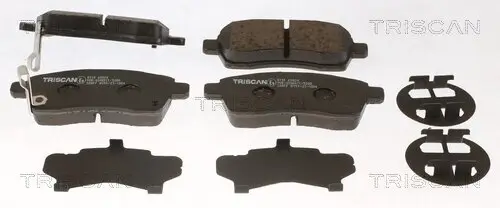 Bremsbelagsatz, Scheibenbremse Vorderachse TRISCAN 8110 69024