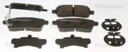 Bremsbelagsatz, Scheibenbremse Vorderachse TRISCAN 8110 69024