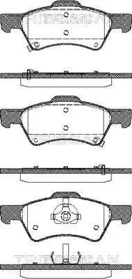 Bremsbelagsatz, Scheibenbremse TRISCAN 8110 80535