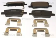 Bremsbelagsatz, Scheibenbremse Hinterachse TRISCAN 8110 81001