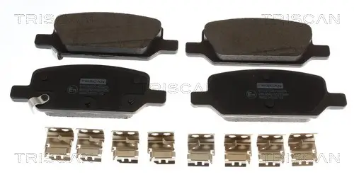 Bremsbelagsatz, Scheibenbremse Hinterachse TRISCAN 8110 81008