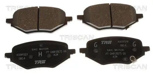 Bremsbelagsatz, Scheibenbremse Hinterachse TRISCAN 8110 82011 Bild Bremsbelagsatz, Scheibenbremse Hinterachse TRISCAN 8110 82011