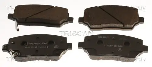 Bremsbelagsatz, Scheibenbremse Vorderachse TRISCAN 8110 83001